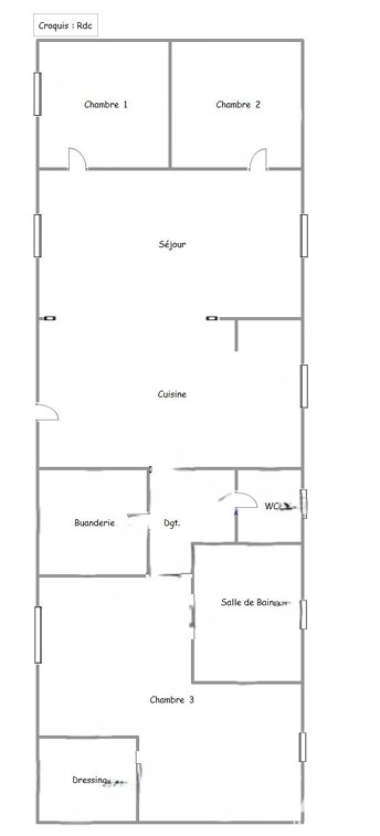 Vente maison à Chartres (28000) : longère 5 pièces 113 m² - 2107676 — 13