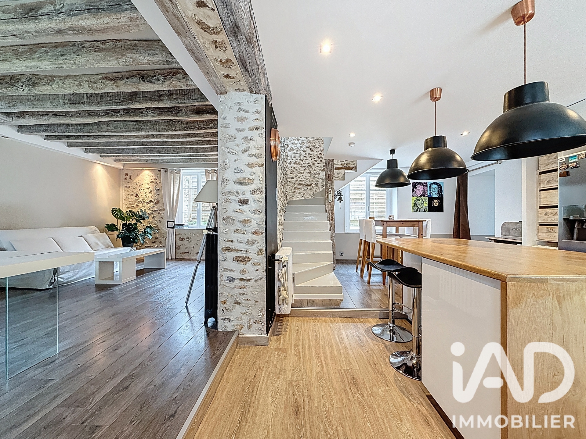 Vente maison à Bruyères-le-Châtel (91680) : longère 7 pièces 152 m² - 2110728 — 4