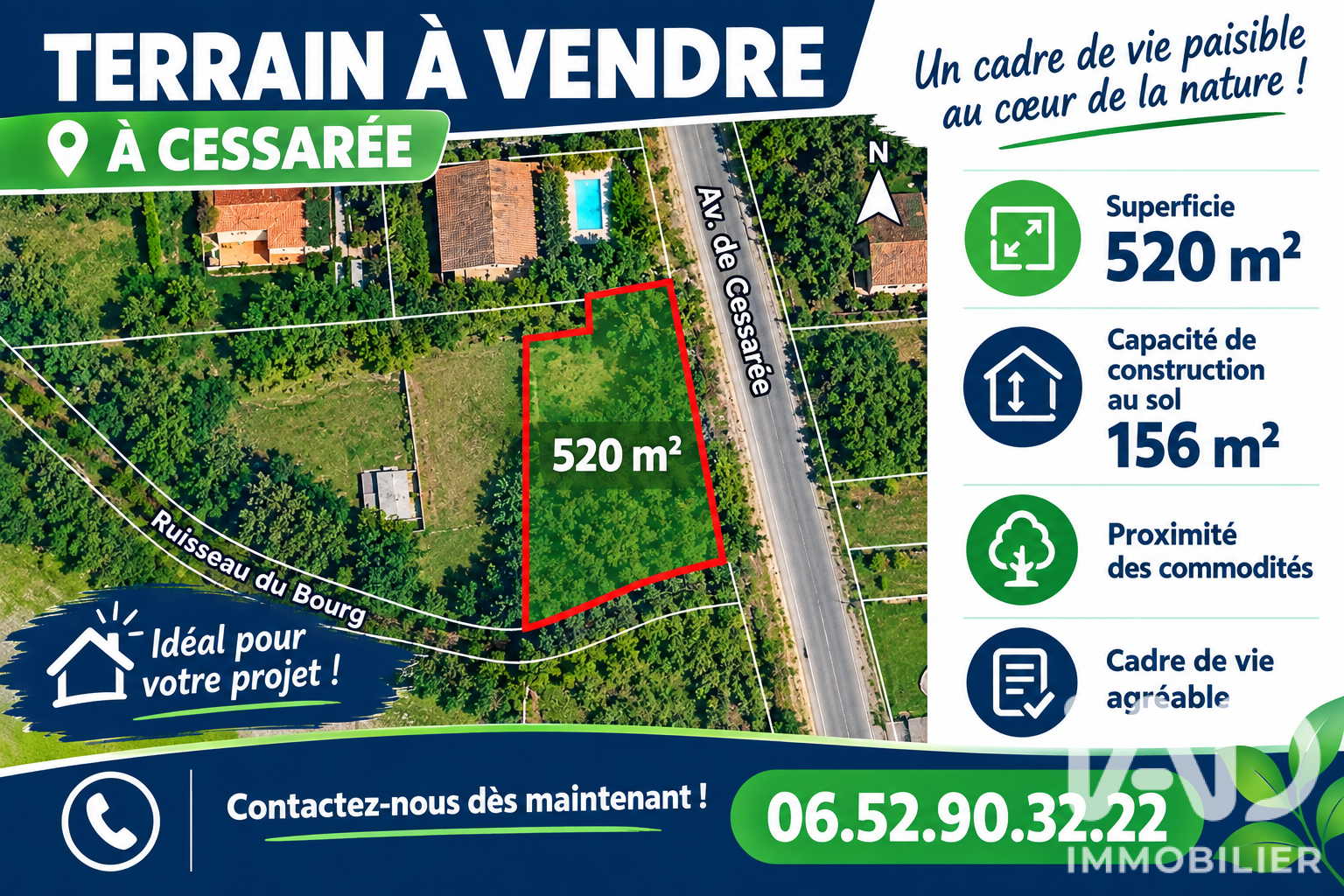Terrain à vendre à Gujan-Mestras — 315 000 € — IAD France