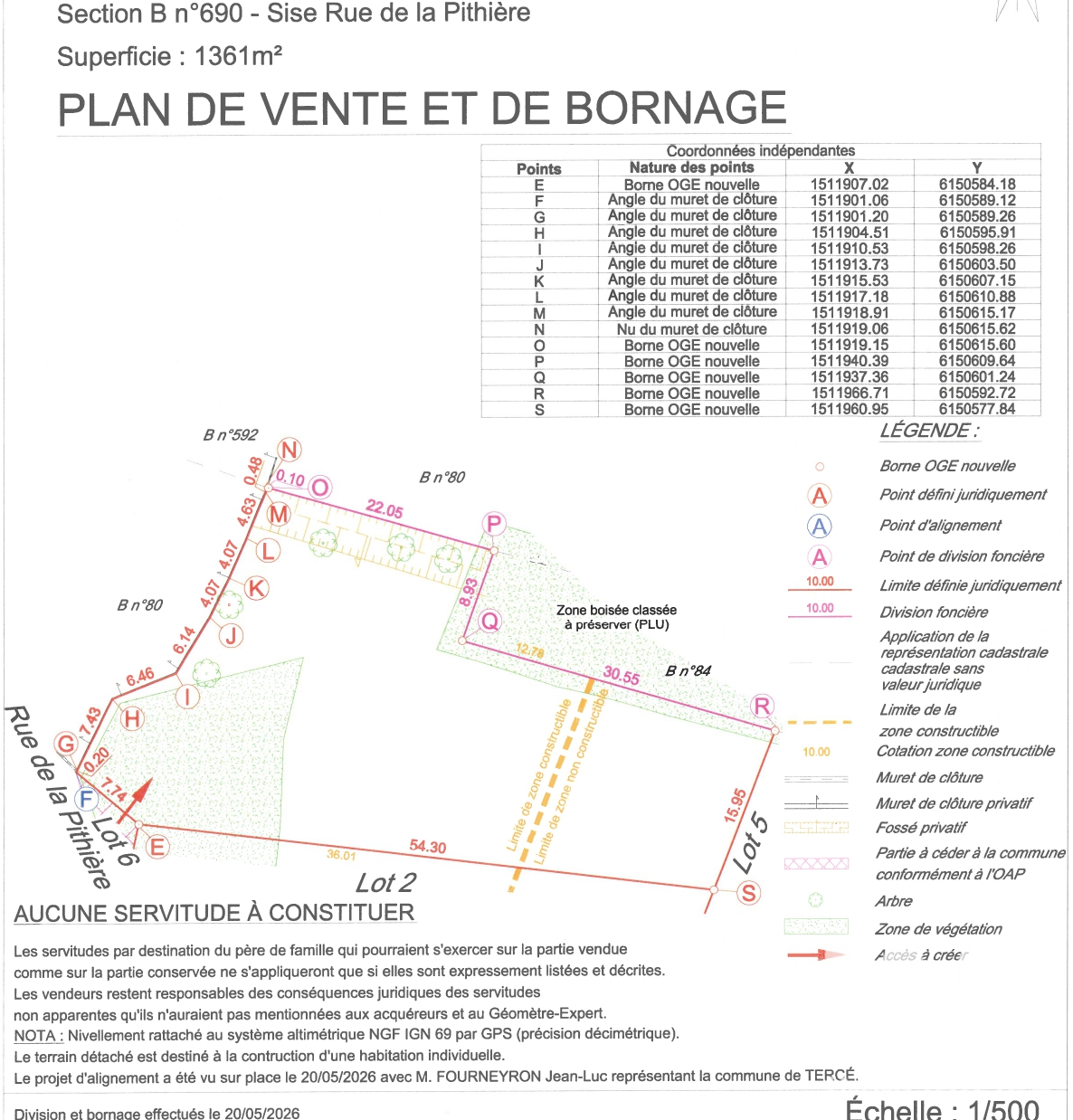 Terrain à vendre à Tercé — 49 900 € — IAD France