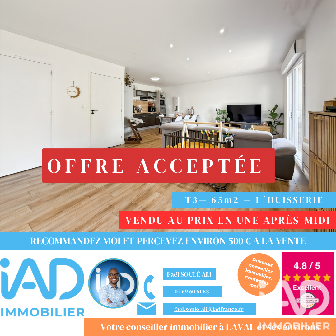 Maison à vendre à L'Huisserie — 167 000 € — IAD France