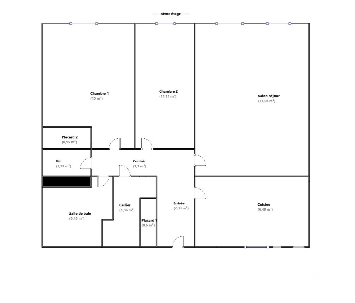Vente appartement à Beauvais (60000) : appartement 3 pièces 58 m² — 7