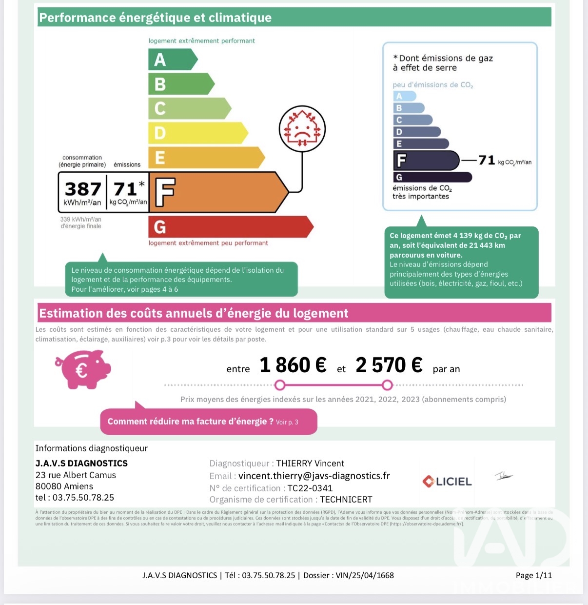 Vente appartement à Beauvais (60000) : appartement 3 pièces 58 m² — 6