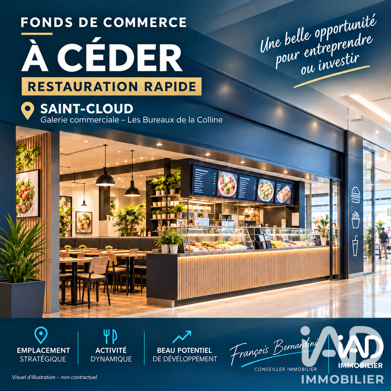 Vente Restauration rapide 80 m²